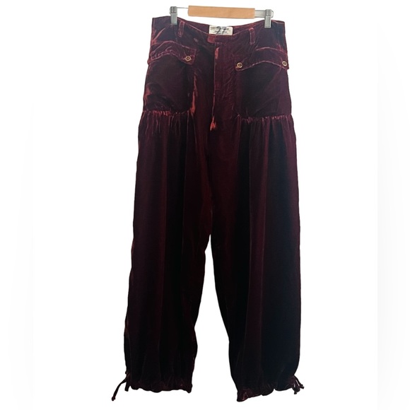 Free People We The Free Lotus Baggy Velvet Jogger Pants - Picture 5 of 10